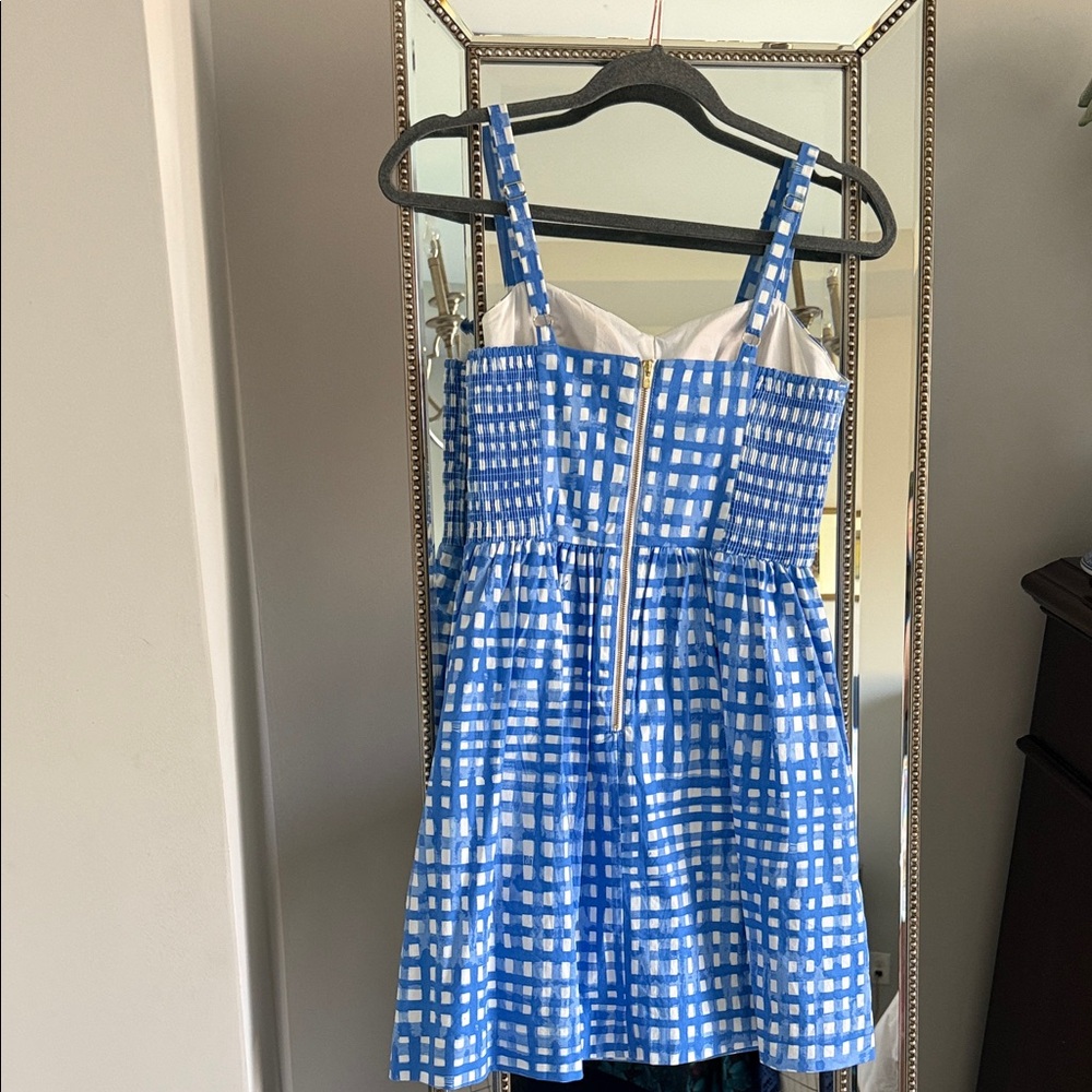 Lilly Pulitzer Blue and White Checkered Mini Dress - Picture 3 of 3